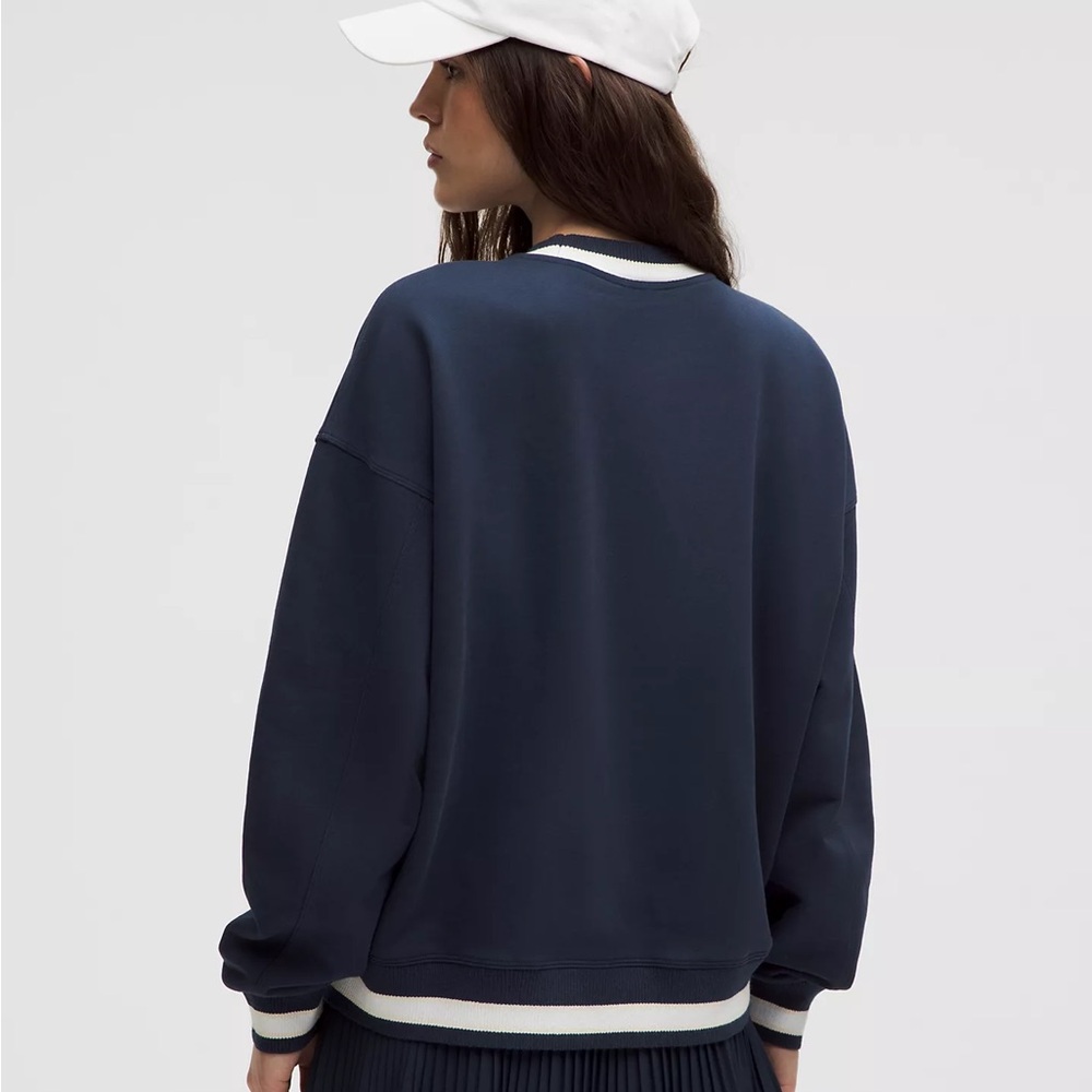 Lululemon Athletica Perfectly Oversized Ringer Crew - Picture 3 of 3